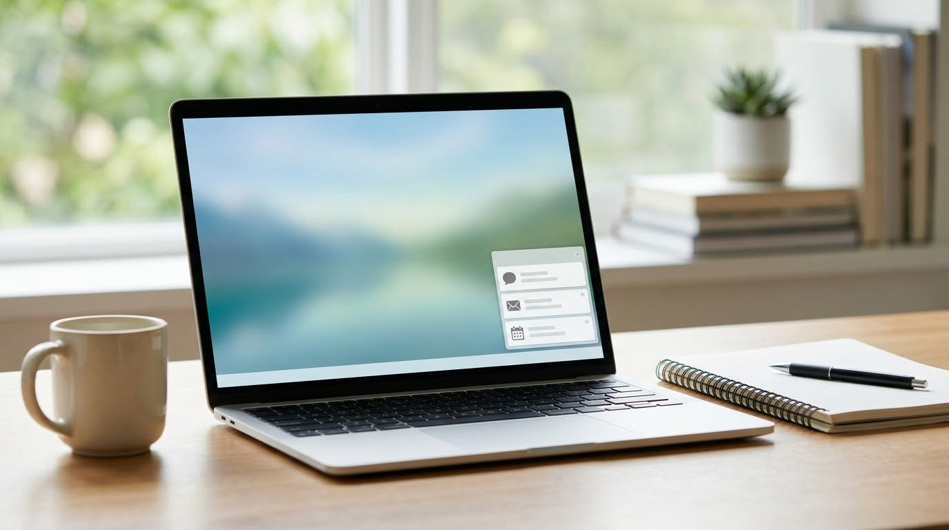 how to turn off notifications in windows while working