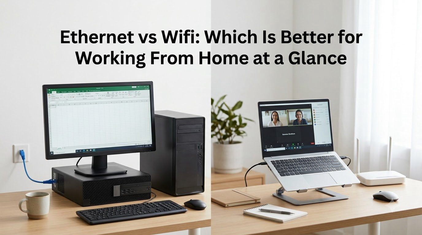 Ethernet vs Wifi: Which Is Better for Working From Home at a Glance