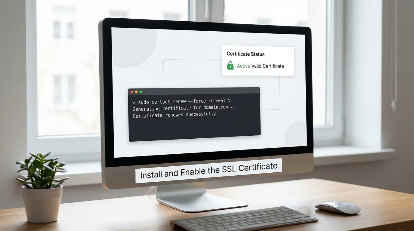 Install and Enable the SSL Certificate