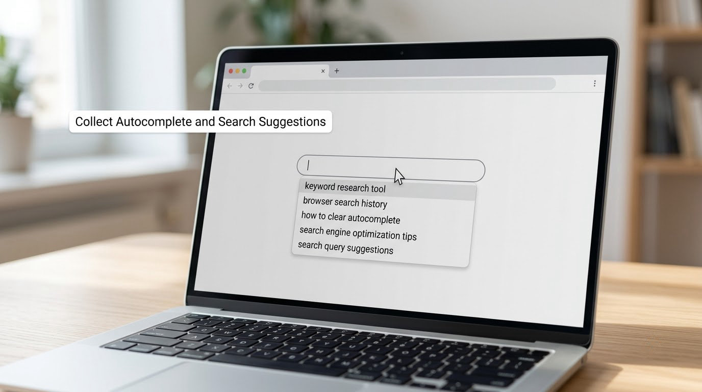 Collect Autocomplete and Search Suggestions