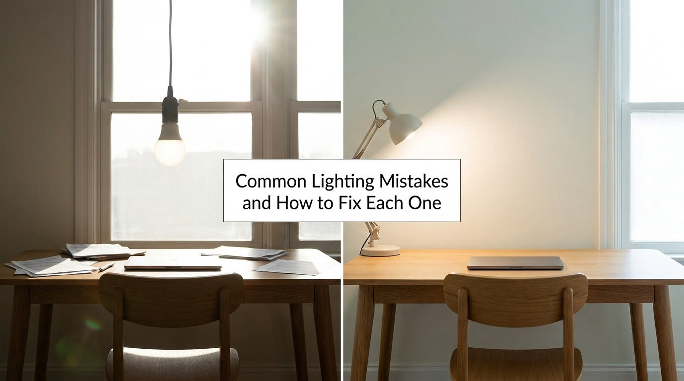 Common Lighting Mistakes and How to Fix Each One
