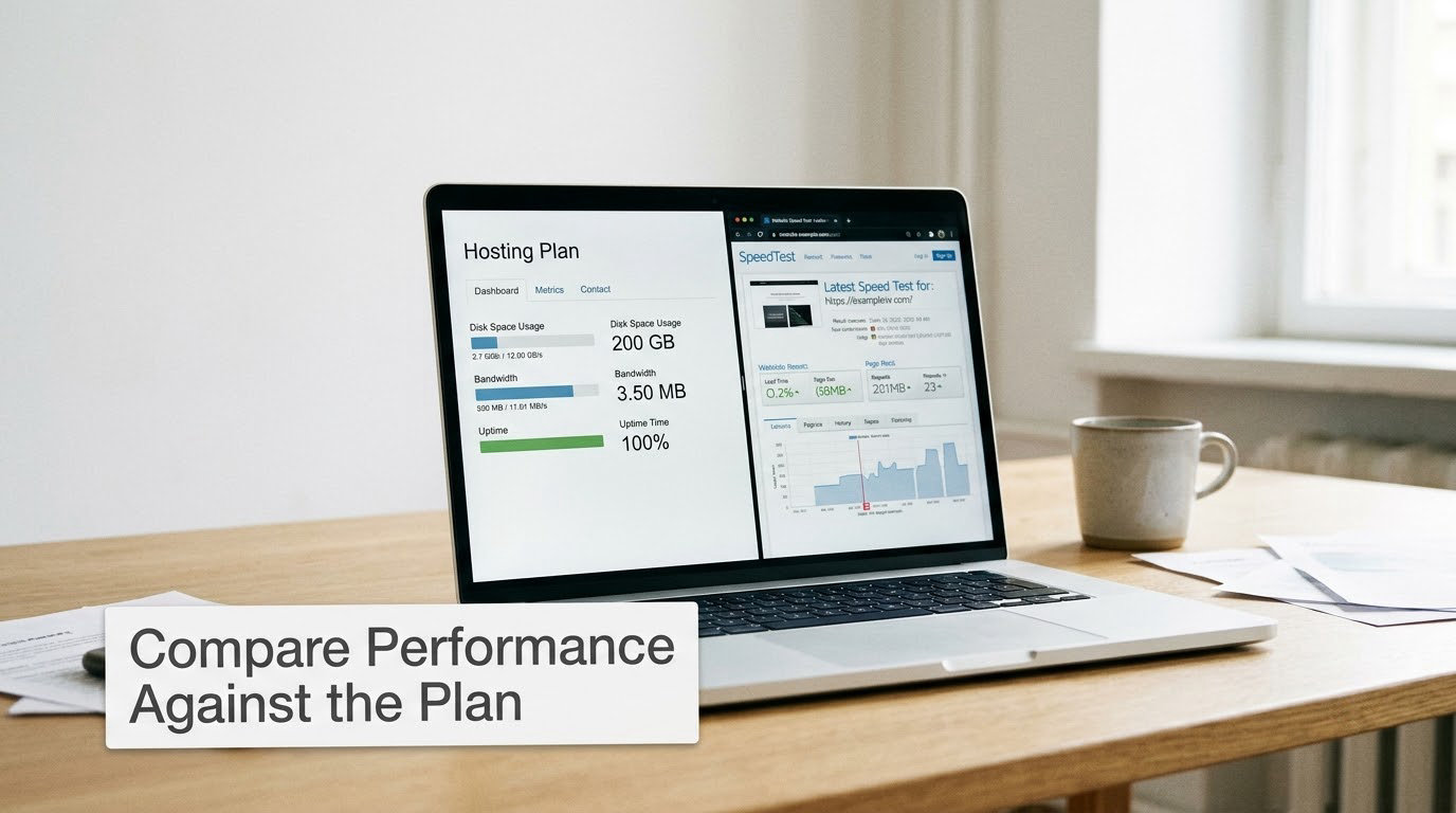 Compare Performance Against the Plan