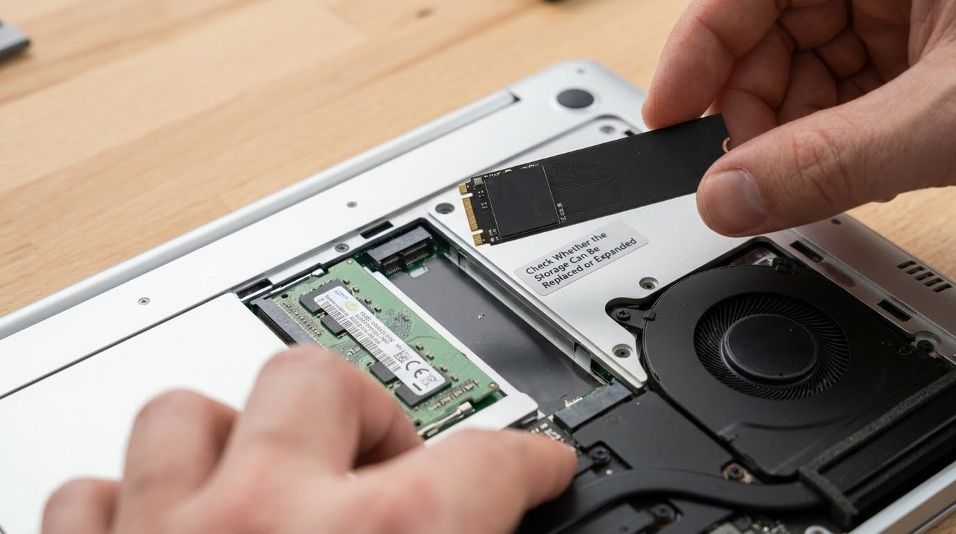 Check Whether the Storage Can Be Replaced or Expanded