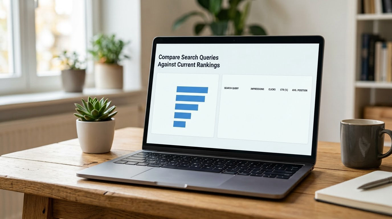 Compare Search Queries Against Current Rankings