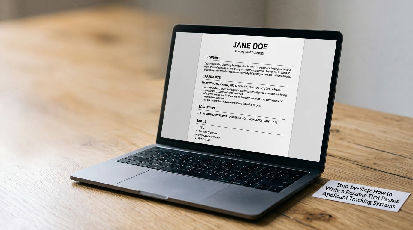 Step-by-Step: How to Write a Resume That Passes Applicant Tracking Systems